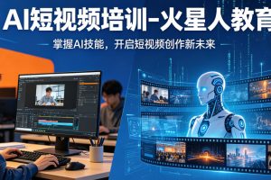 北京AI短视频培训哪里好？火星人教育全面解析｜2026实战班招生