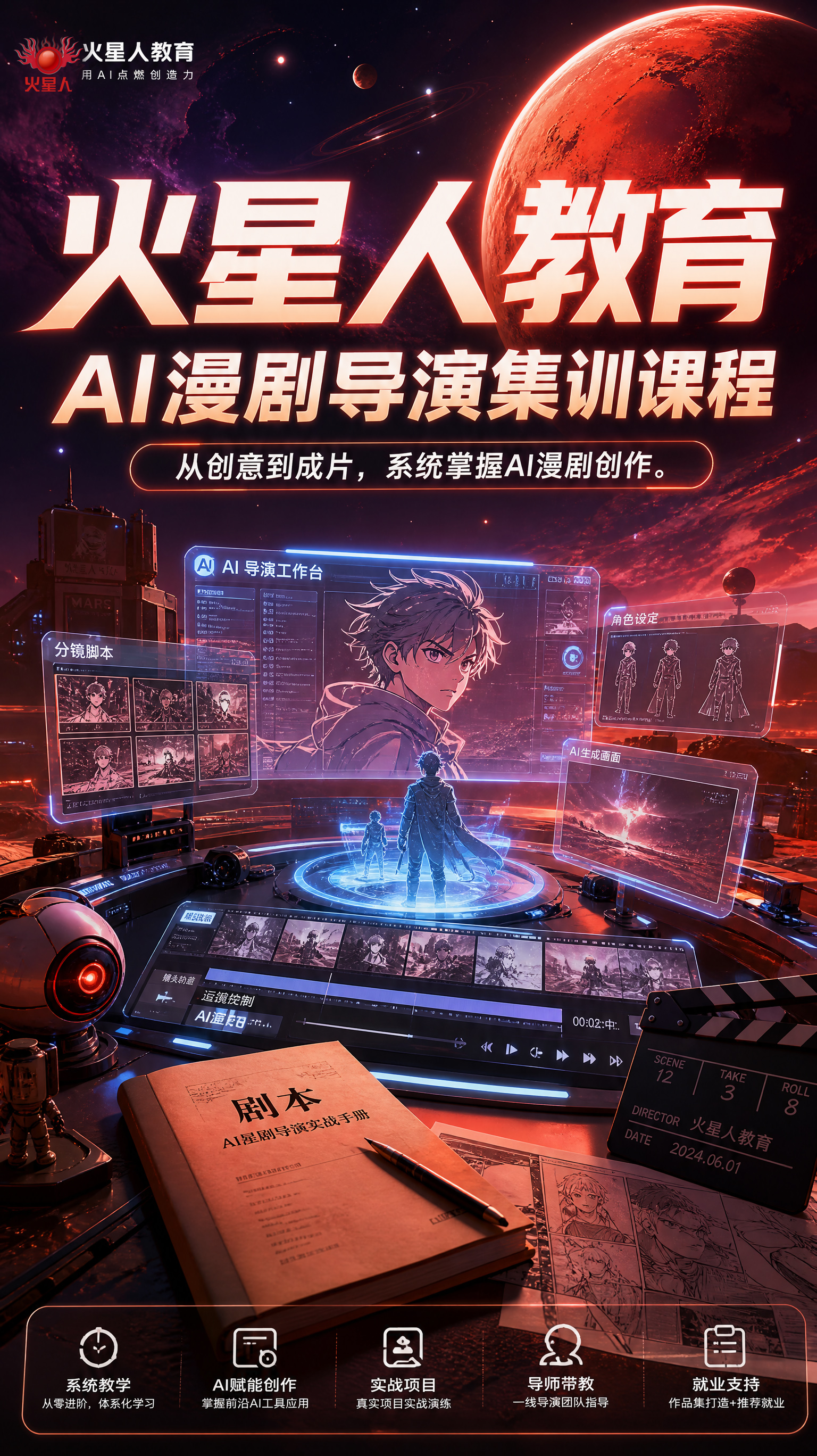 AI漫剧导演课程 火星人教育