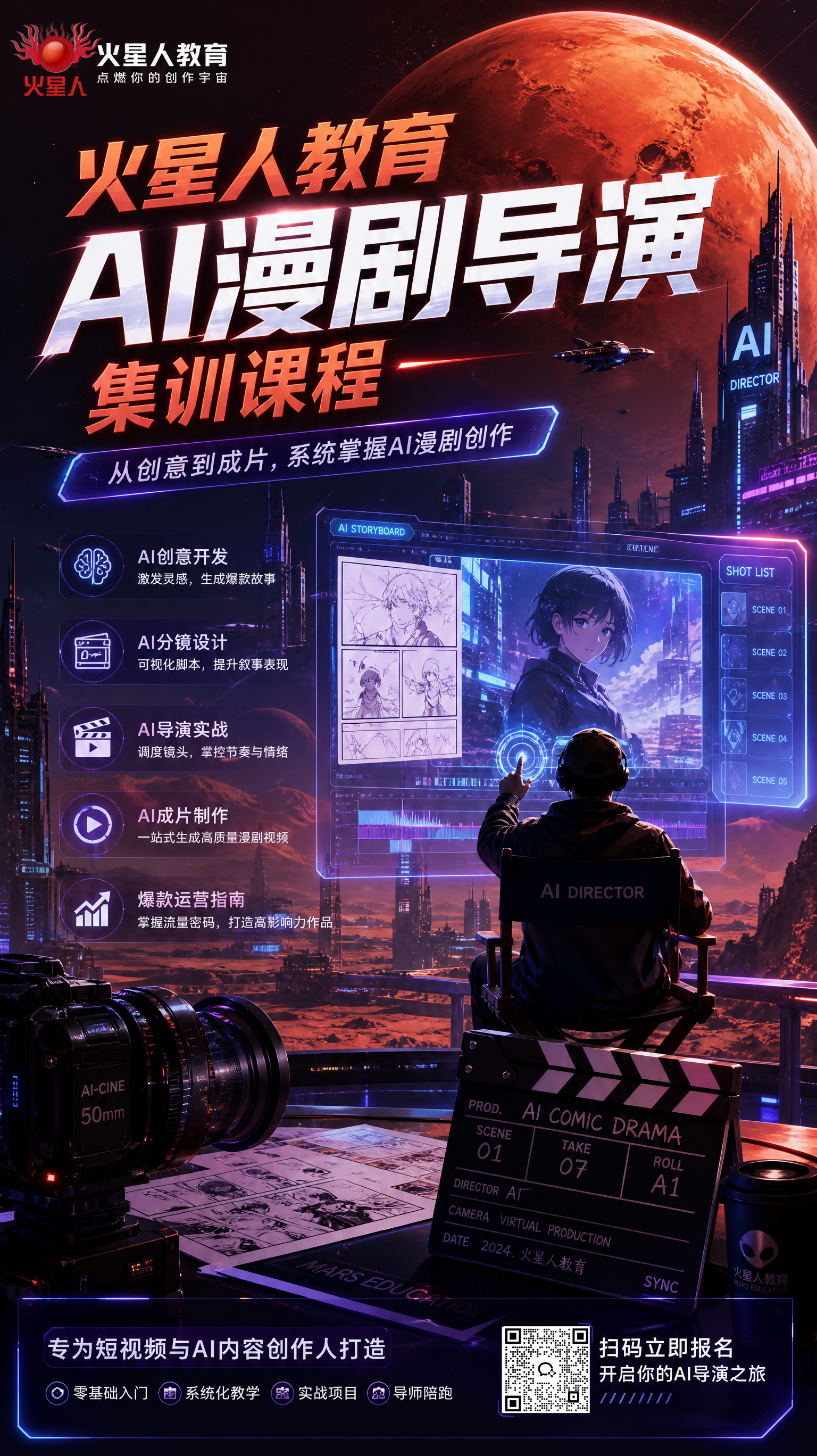 AI漫剧导演课程 火星人教育