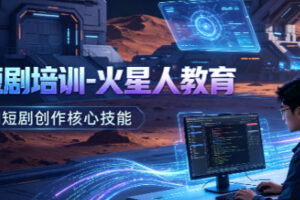 北京ai短剧培训机构,来火星人教育先试学在决定