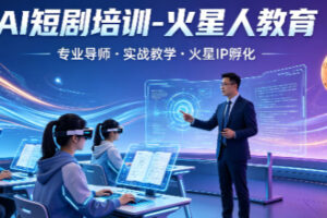 北京AI真人短剧培训哪里好?火星人教育全面解析|2026实战班招生
